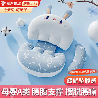 Bei chuzhong pregnant women's pillow side sleeping pillow sleeping side sleeping pillow pregnancy waist support abdominal support pillow late pregnancy sleeping magic gift for pregnant women luxury model little cute rabbit + waist and belly protector soft and comfortable/waist and abdomen support/detachable design