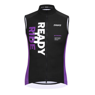 Swg mingsheng cycling clothing men's slim long sleeve top spring and summer mountain road cycling clothing and equipment yuntu vest-black m