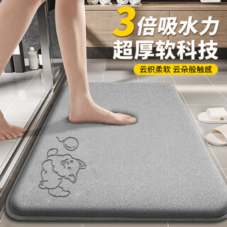 Jianmeijia bathroom toilet mat toilet floor mat absorbent carpet non-slip wear-resistant shower foot mat 40*60cm