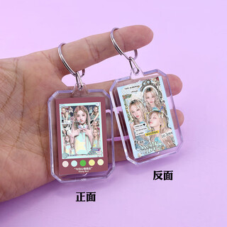 Double-sided acrylic keychain around film and television entertainment stars bailu zhang yuanying zhao lusi keychain pendant song yuqi