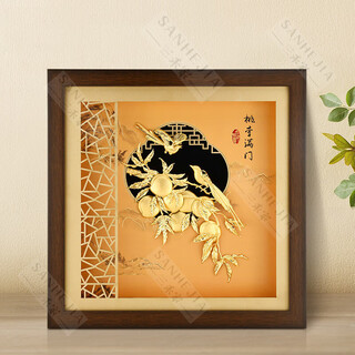 高档纪念品桃李满门毕业送礼创意礼品摆件教师节送老师的定制礼物 桃李满门 金箔摆件