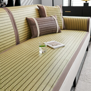Sofa cushion for all seasons, non-slip, 2025 new summer mat cushion, ice silk rattan, su green 60*120
