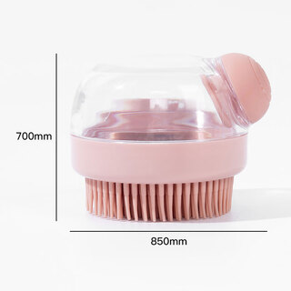 Bellega pet dog bath brush cat bath artifact bichon frize special bath and comb tool complete collection of essential supplies for dog washing rose powder