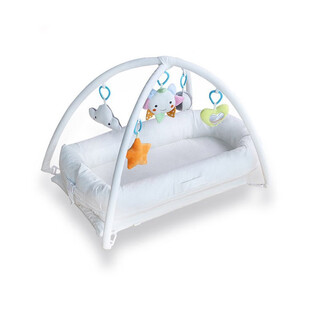 Moonship spring and summer bed-in-bed portable newborn uterus bionic bed cartoon cradle baby white