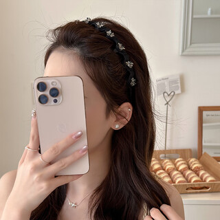 Chimera (chimera) light luxury hairband women's fluffy high-skull wavy hairpin face wash pressing hair bundle headband girl's birthday gift