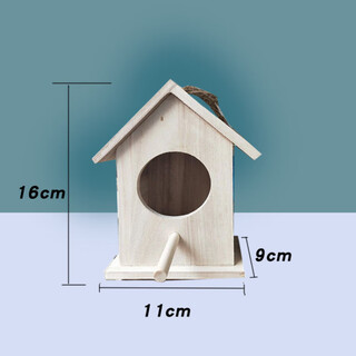 Runhuanian bird's nest parrot sparrow breeding box aviary house outdoor bird cage breeding box bird's nest bird's nest hanging box mini model (for decoration)