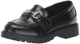 Steve madden girls adaptive lando, black black 4 big kid