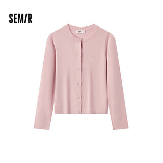 Semir (semir) semir chen turin knitted cardigan women's merino wool sweater 24 winter new style with warm inside 109724106001