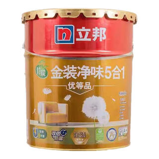 Nippon latex paint net odor 120 2-in-1 18 interior wall household environmentally friendly interior paint self-brushing formaldehyde-free topcoat gold 5-in-1 18 liters white