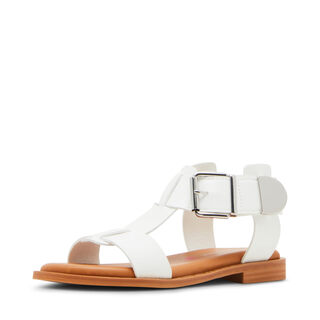 Steve madden girls brazin flat sandals white 4 olds