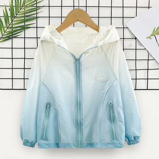 Duomi fairy tale boys summer clothing internet celebrity casual thin sun protection clothing 2025 new summer medium and large children boys loose sun protection clothing blue 160