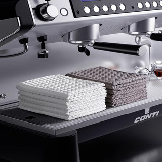 Chushe coffee bar rag microfiber 30*30cm 4 towels milk tea shop special rag absorbs water and is not easy to shed lint