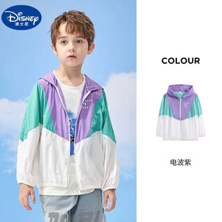 Disney children's clothing boys summer new sun protection clothing children's sun protection clothing light jacket 2025 jacket tops new electric wave purple 120