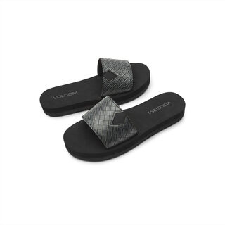 Volcom women's not so simple platform sandals black 5