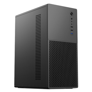 EVESKY 家悦X1 商务办公机箱电脑机箱（支持M-ATX主板/简约商务面板/USB3.0/3硬盘位/一体成型五金架构） 家悦X1黑色U3版