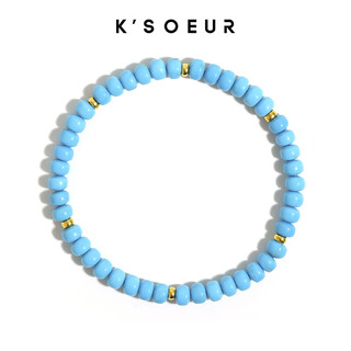 Iosn18k gold sleeping beauty turquoise bracelet with certificate gift box diversity and high-end design to send to friends turquoise bracelet