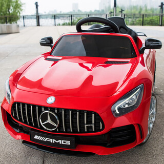 Zhouke benz children's electric car two-seater four-wheel drive car children's remote control car two-seater male and female child mars red two-seater+four-wheel drive+v battery+swing+empty four-drive