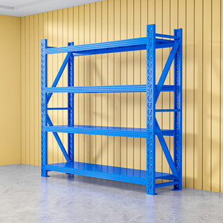 Shengyi shelf storage medium-sized shelves household floor-standing storage racks light heavy-duty supermarket warehouse warehouse multi-layer display racks blue four-layer main rack medium-sized thickened 280kg length 150*width 50*height 200cm