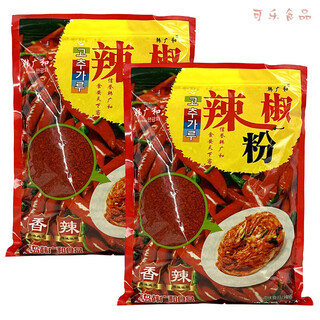 韩广和韩式辣椒粉粗细粉蘸料烧烤 微辣韩国泡菜微辣辣椒面色1000g 韩广和辣椒粉1kg(粗)*2袋