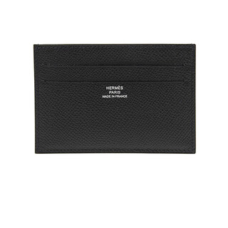 Hermes (hermes) women's bag wallet leather card holder versatile fashion wallet simple document holder business casual black