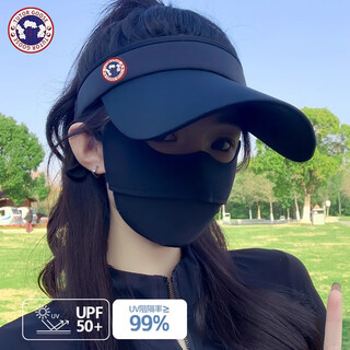 Tutorgoose sun hat for women 2025 summer new style breathable and comfortable sun protection hat for women outdoor sports empty top versatile hat for women black adjustable (54-58cm)