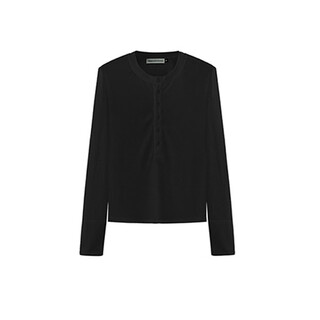 Emerald green deep collar see-through long-sleeved shirt for men, slim fit tulle blouse, lazy inner henley collar top, black xl