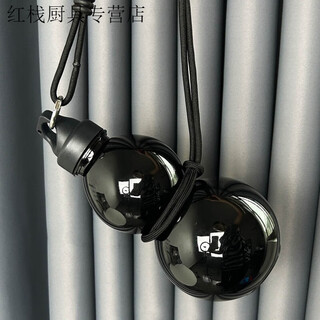 Spade black myth gourd water bottle cup can be carried and carry large capacity gift fashion creative trendy sports water cup black gourd + carrying rope 1l wukong gourd cup 750ml + can hold hot water + durable
