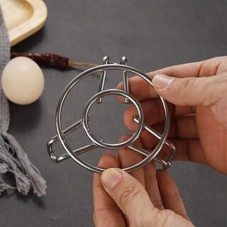 Leishton 304 stainless steel steaming rack household steamer food-grade steamer steaming plate rack 2.5 steaming rack diameter 10cm high 3cm