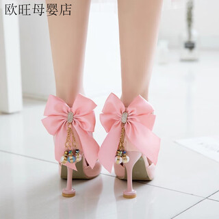 Ye yu 12 years old cute princess children's sandals girls sandals 10 years old 11 years old girls high heels high stiletto heels super high heels pink 6cm heel 28 / suitable for feet 19cm long