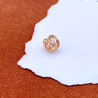 Wei ci 2025 new 18k rose gold small waist pendant k gold plain gold small pendant women's necklace pendant 18k rose gold 1.41g