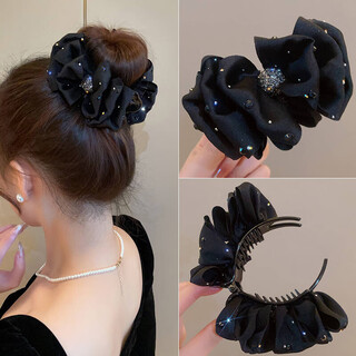 Chimera (chimera) ball head grabber bow ponytail clip back of head hair grabber hair accessories headband girl birthday gift