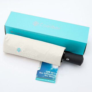 Coolibar american coolibar anti-uv folding umbrella, sunshade umbrella, prop umbrella, sun protection umbrella, sunny umbrella, beige double layer