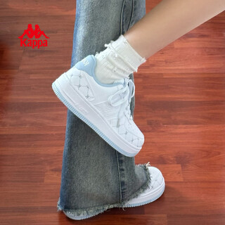 Kappa women's shoes winter 2025 new height increasing white shoes women's casual sports sneakers women's trendy shoes iceberg blue 37