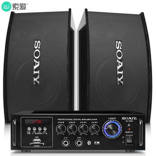 Sony ericsson (soaiy) home theater ktv audio set 10-inch home commercial conference dance room equipment karaoke bluetooth amplifier 5.5-inch audio set + without microphone