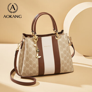 Aokang women's bag trendy large capacity retro handbag light luxury crossbody shoulder bag birthday new year gift for mom and wife