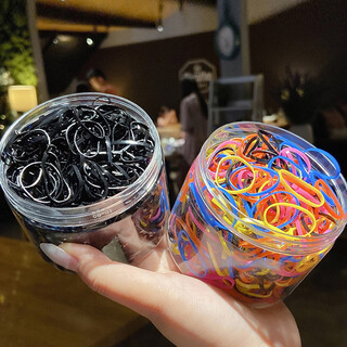 Hesiyu bag contains about 100 pieces. disposable hair rope headband for women. high elastic hair tie rubber band. hair rope hair tie. disposable, random about 100 pieces.