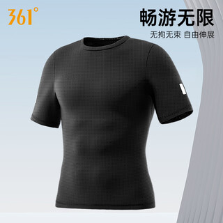 361 swimwear men's professional quick-drying breathable sports short-sleeved tops large size anti-embarrassment loose hot spring swimming equipment