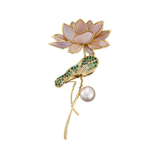 Oein mother-of-pearl butterfly brooch, high-end women's evening boat, the same exquisite luxury temperament corsage brooch accessories high-end gift lotus brooch