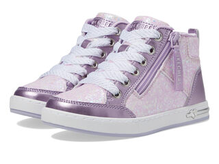 Skechers unisex shoutouts 2.0 - glitter queen, lavender lavender 4.5 big kid