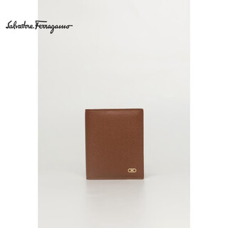 Ferragamo luxury men's card holder brown one size