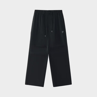 Fila fashion brand men's wear 2025 summer men's woven trousers casual loose overalls t11m525804 fbk l