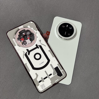 A suitable for mate70 original disassembly back cover mate70pro original back cover mate70pro + mobile phone battery mate70 spruce green pure original huawei mate70