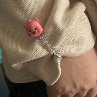 Shufen clothes buttons seam-free chain magnetic buckle cute loopy cufflinks fixing buckle pendant pants shortening fixing artifact q0115loopy cufflinks (pair)