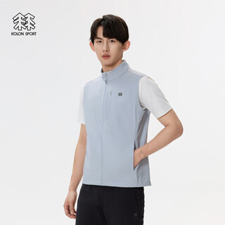 Kolon sport/kolon stretch vest men's waterproof, windproof and sunscreen upf50+ moisture-permeable contact cool sleeveless jacket lhvt5mn087-lg light gray l 175/96a