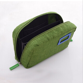 Korean style fashionable travel passport bag portable multi-functional wallet ticket holder bag document bag clutch bag passbook bag green 18*6*12cm