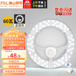Foshan lighting (fsl) led lamp panel ceiling lamp wick round modified lamp panel modified light source ring replacement led light bar module 60w/positive white light/upgraded model