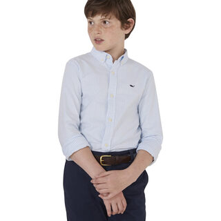 Vineyard vinesvineyard vines boys striped stretch oxford shirt, ocean breeze, large ocean breeze large