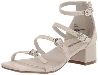 Steve madden girls' shoes unisex children's high heel sandals, bone white bone white 5 big kid