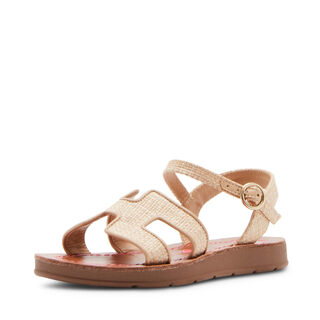 Steve madden girls' shoes harrlow flat sandals, raffia raffia 1 little kid