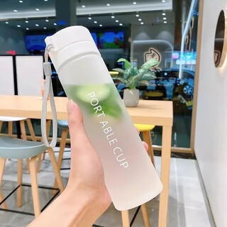Fat donglai quality water cup large capacity sports outdoor girls high-looking plastic cup men simple anti-fall summer 20 matte white - with tea separator 800ml